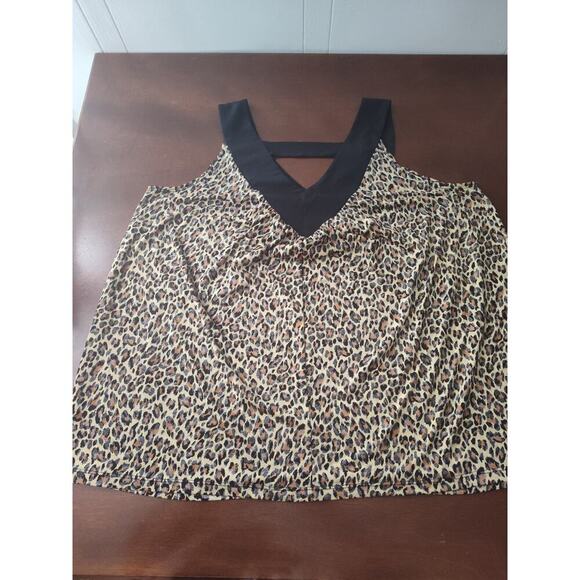 Newport Leopard Print Tank Top Size 2X - Picture 4 of 6